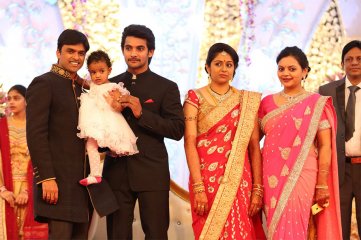 Hero Aadi Wedding Reception Photos